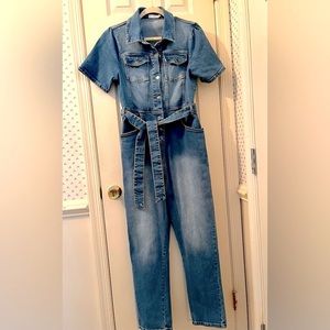 NWOT Avec les Filles denim jumpsuit